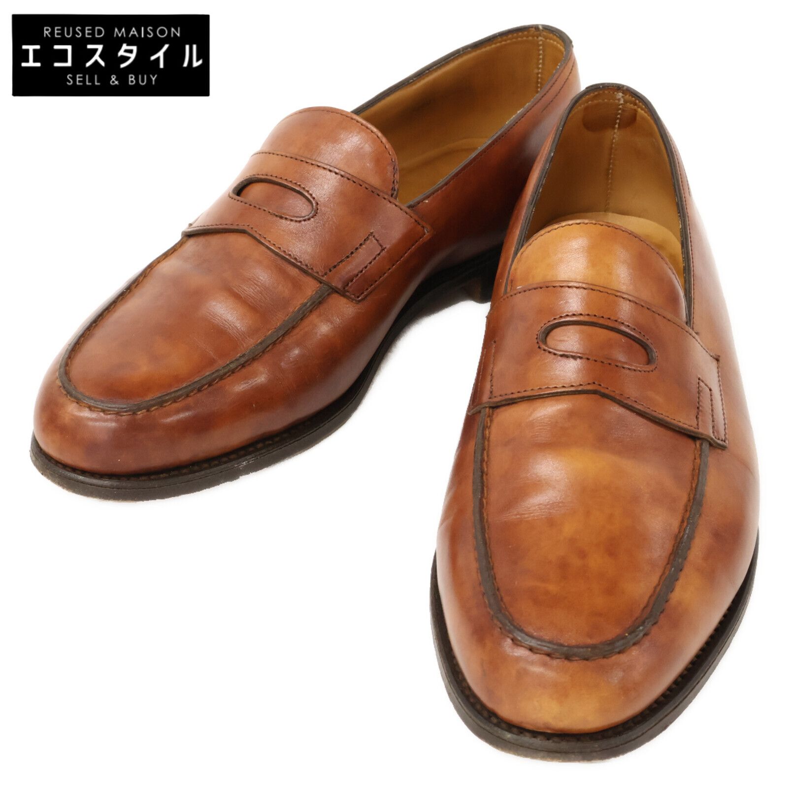 JOHN LOBB ジョンロブ LOPEZ ロペス 4935ラスト レザー コインローファー| 6 1|2E