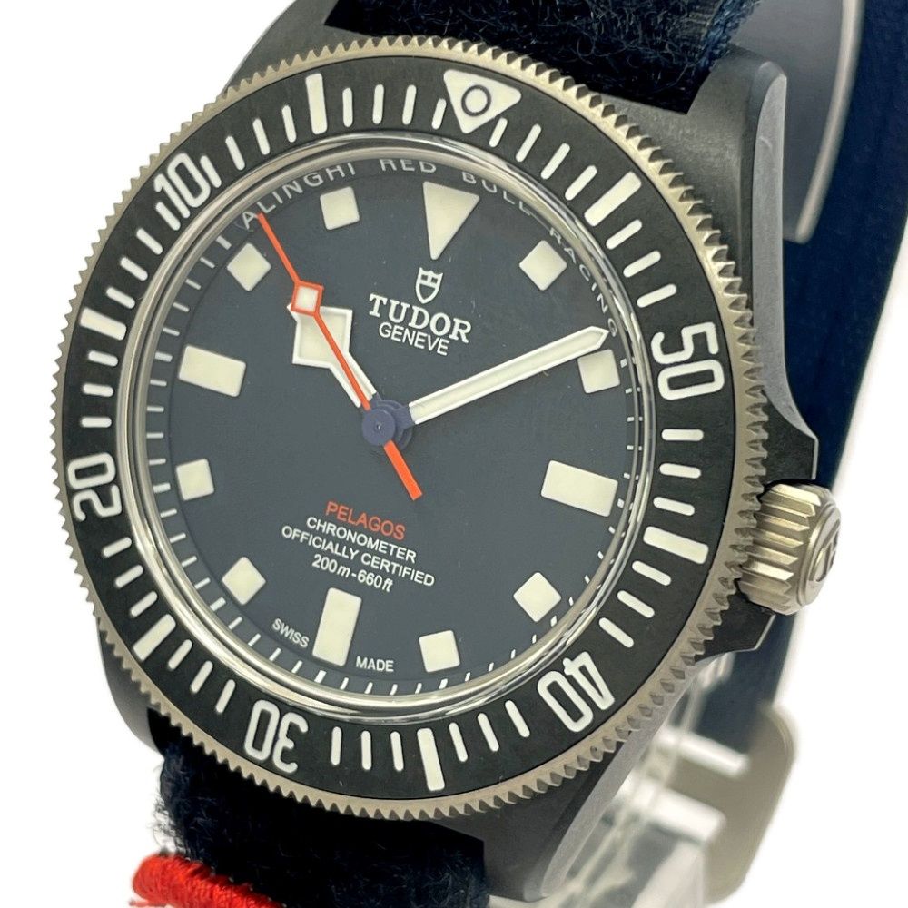 最終値下げ 中古】【箱付き】 TUDOR カーボン M25707KN-0001 チュードル その他
