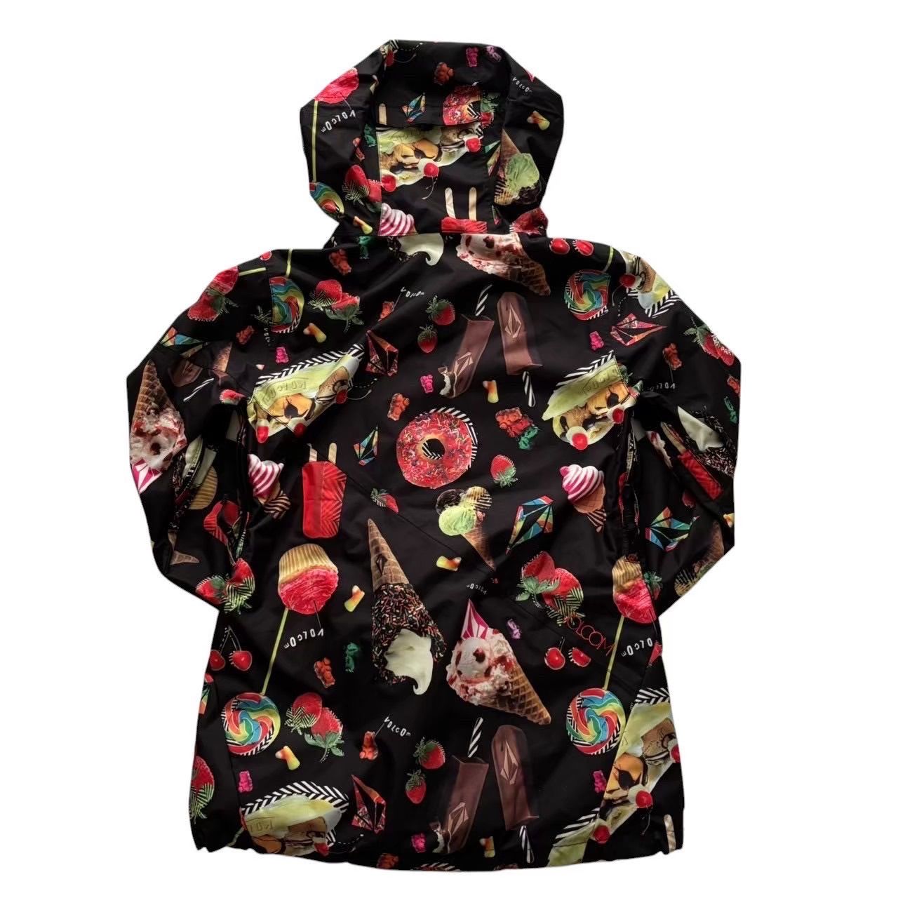 VOLCOM ボルコム スノーボードウェア 黒 マルチカラー ジャケット