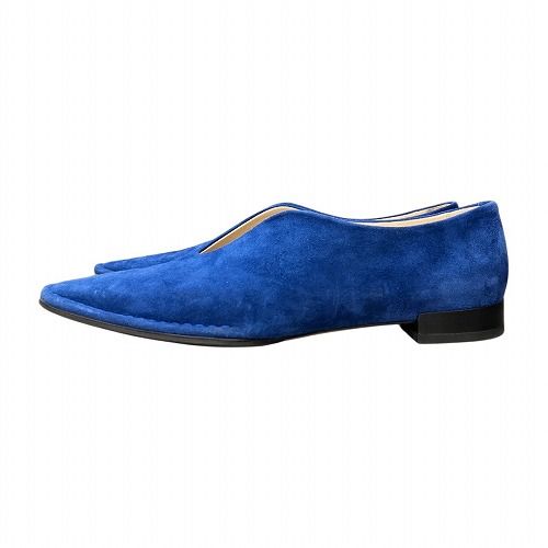 mame kurogouchi TOD'S マメ　フラットパンプス　ブルー　38 mame kurogouchi TOD'S マメ フラットパンプス ブルー 38 - メルカリ