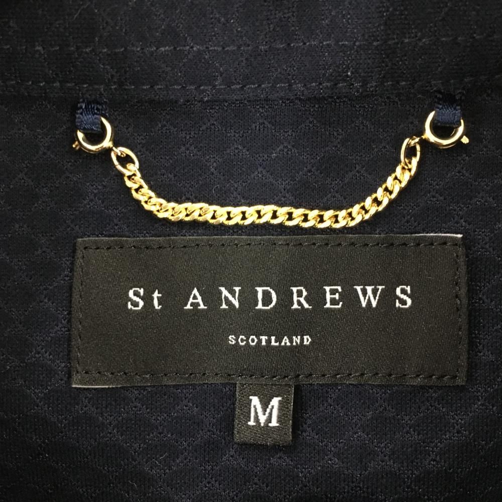 新品未使用タグ付き セントアンドリュース 半袖 St ANDREWS ST セントアンドリュース 半袖ポロシャツ ブルー系 S