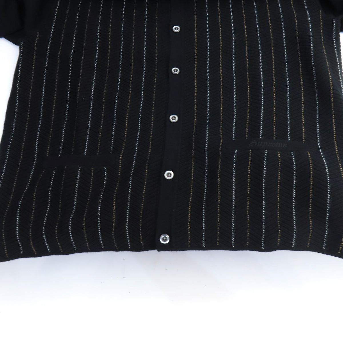 トップス Supreme Herringbone Cardigan L BLACK Supreme シュプリーム Herringbone Cardigan ヘリンボーン
