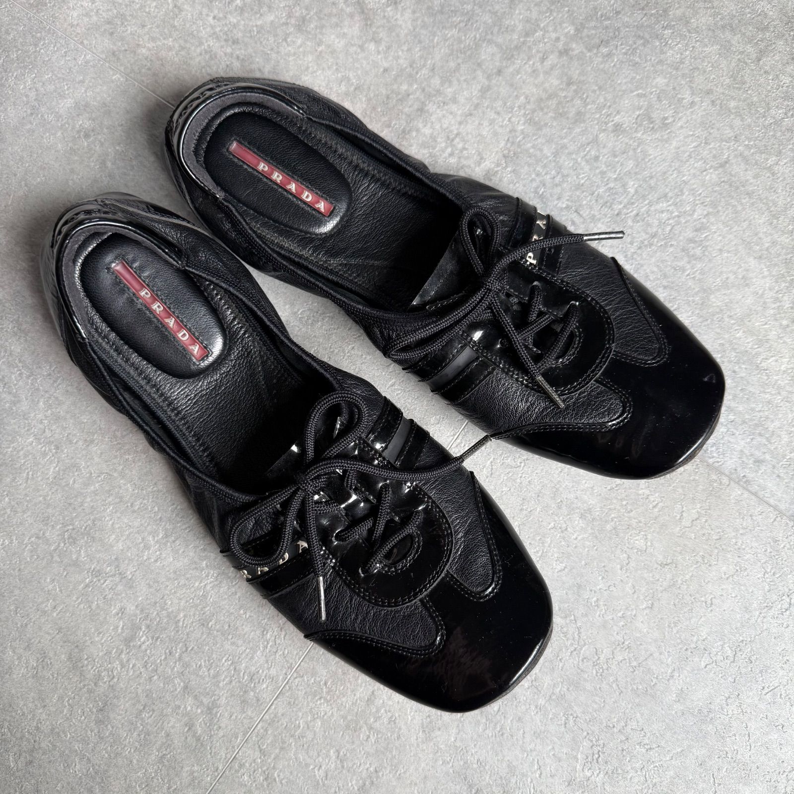 PRADA プラダ バレエシューズ フラットシューズパンプス ロゴ 40