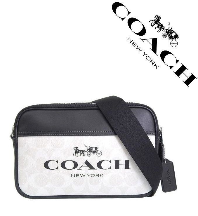COACH ブラック ショルダーバッグ F28455 COACH＞コーチバッグ ショルダーバッグ F28455 ブラックメンズバッグ