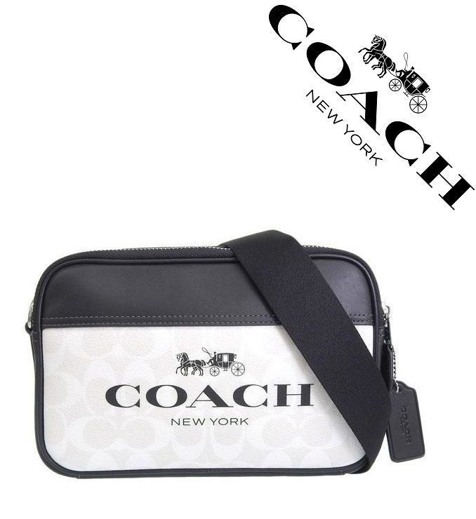 セール中】COACH コーチバッグ F28455 ブラック ショルダーバッグ フライトバッグ 斜めがけバッグ メンズバッグ クロスボディー  アウトレット品 新品未使用 - メルカリ