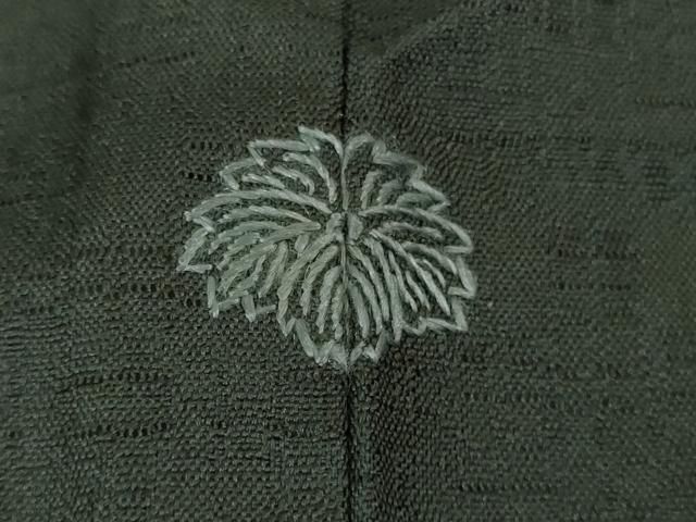 平和屋着物□極上 夏物 夏お召 もじり織 雅すかし 豊渡工房謹製 黒地