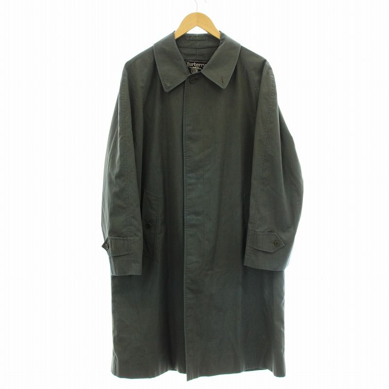 【美品】Burberrys ロングコート バーバリーズ　カーキ BURBERRYS(バーバリーズ) / トレンチコート/玉虫/コットン