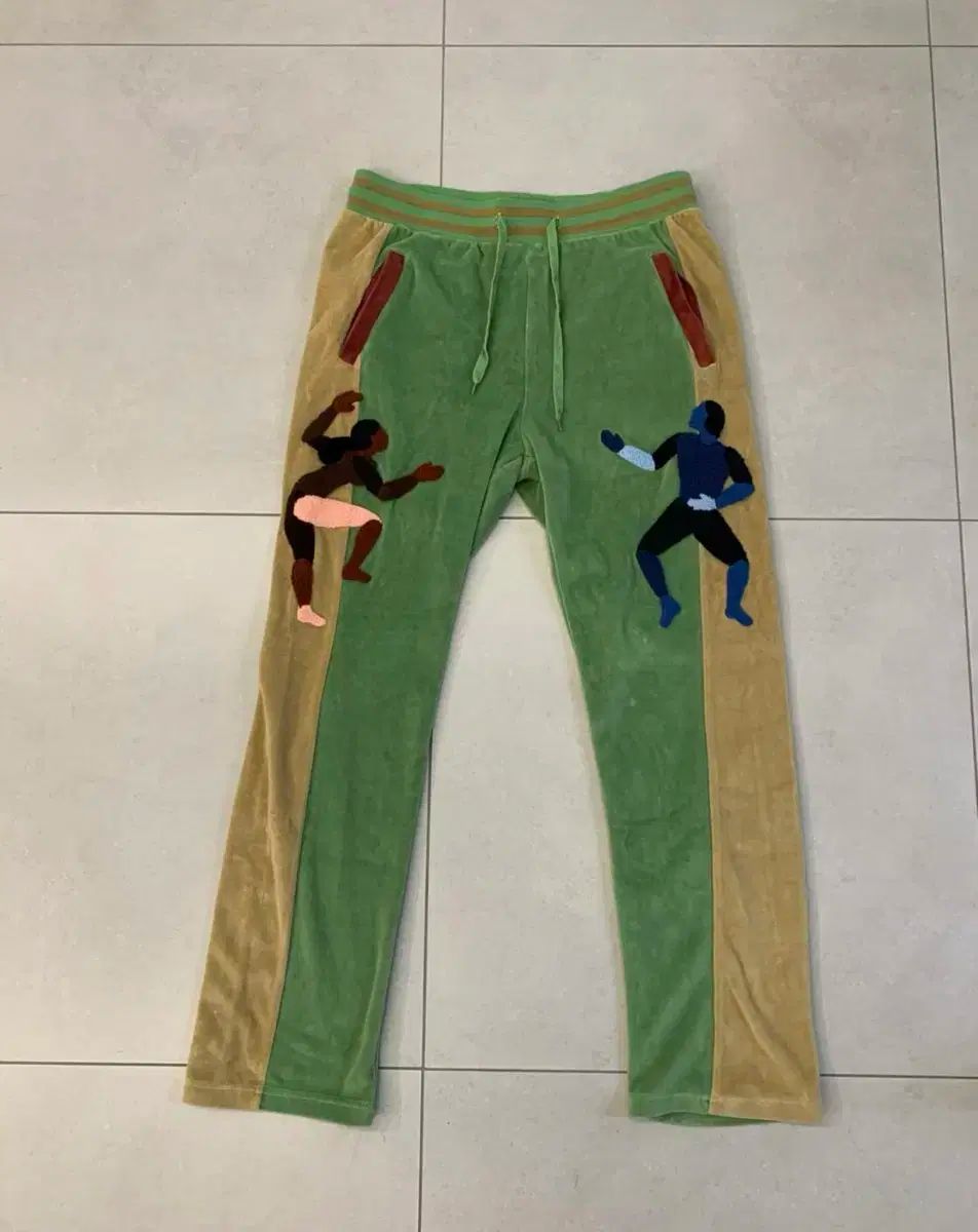 Kidsuper Studios キッド スーパー ダンサー ベルーア トラックパンツ 緑 M