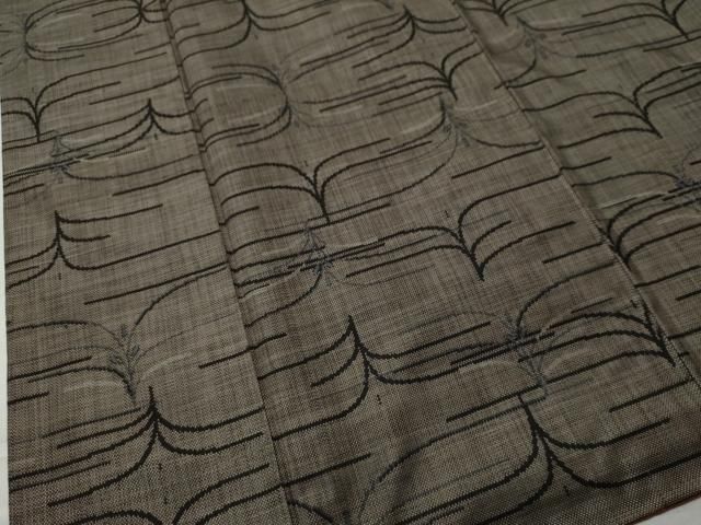 平和屋着物●本場大島紬　7マルキ　泥染め　草木文　正絹　逸品　CAAS6790yc 平和屋着物○本場大島紬 7マルキ 泥染め 草木文 正絹 逸品 CAAS6790yc