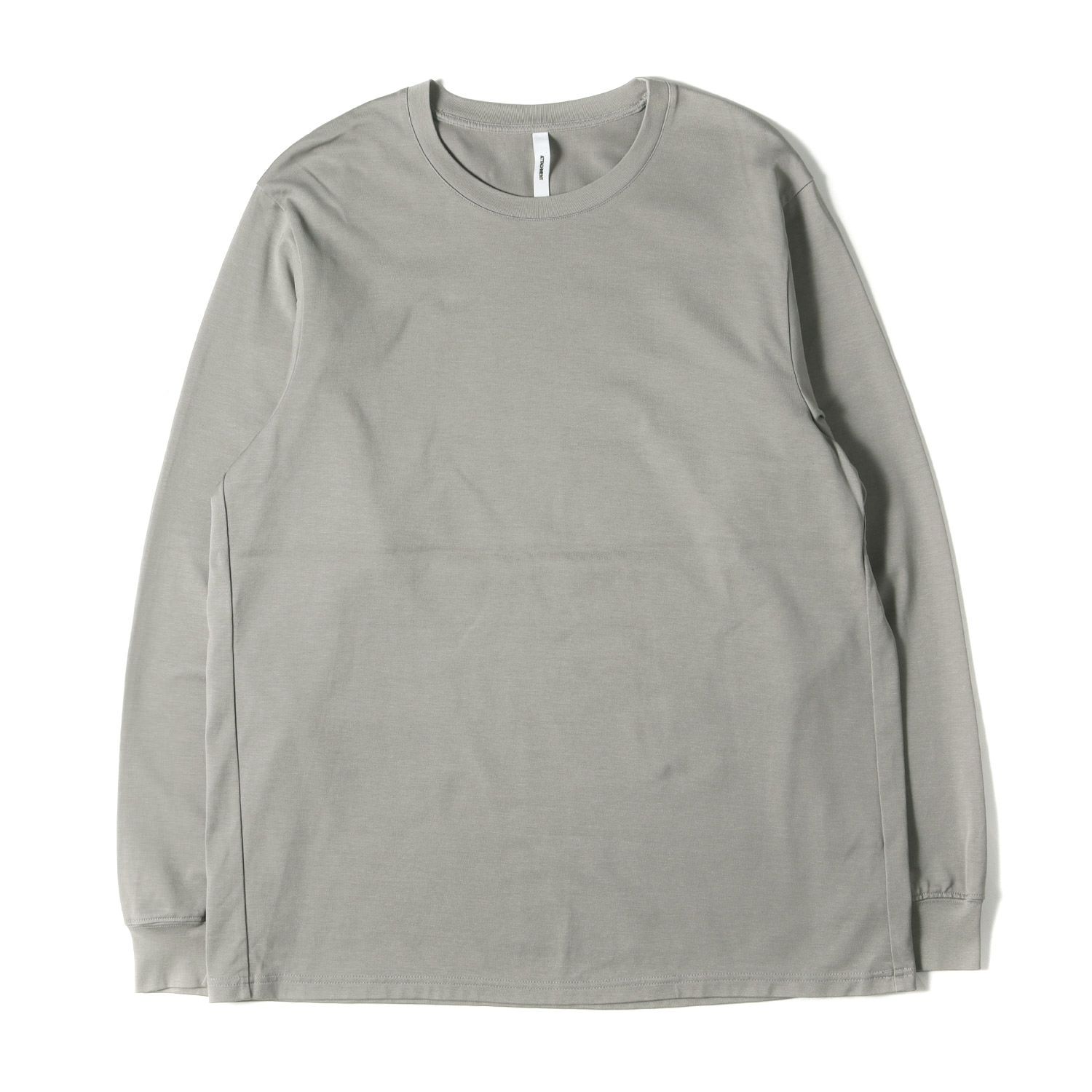 美品 ATTACHMENT アタッチメント Tシャツ サイズ:2 21AW マーセライズ加工 ジャージー ロングスリーブTシャツ MERCERIZATION JERSEY L/S T-SHIRT グレー トップス カットソー 長袖【メンズ】