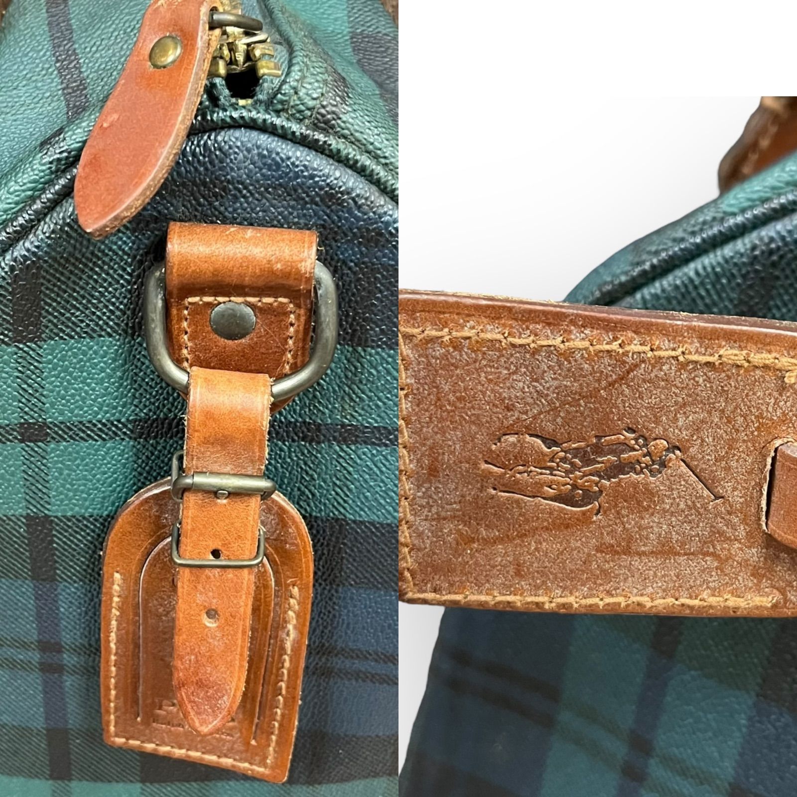 管28917】POLO RALPH LAUREN ポロ ラルフローレン ミニボストンバッグ