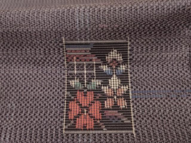 平和屋着物■本場村山大島紬　色紙重ね花文　逸品　未使用　BAAJ3147hv 平和屋着物□本場村山大島紬 色紙花文 正絹 逸品 AAAT4040jd 平和屋着物