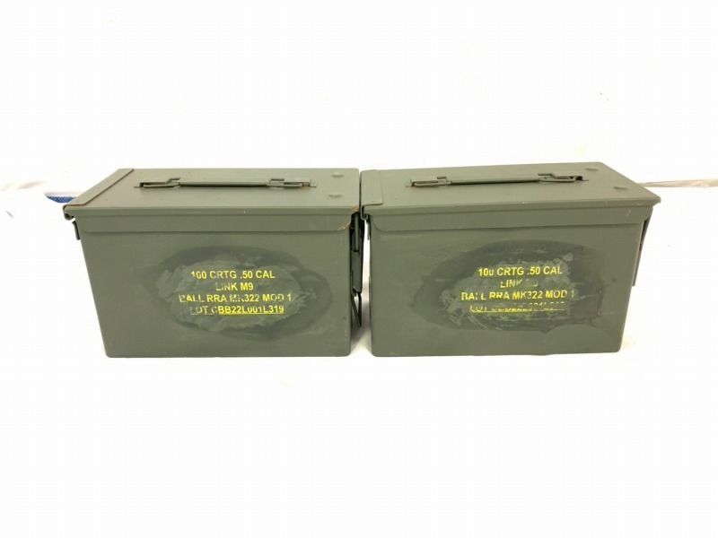【20年モノ】アメリカ軍　アーモ缶　３個セット弾薬箱　米軍放出品　本物 20年モノ】アメリカ軍 アーモ缶 3個セット弾薬箱 米軍放出品 本物