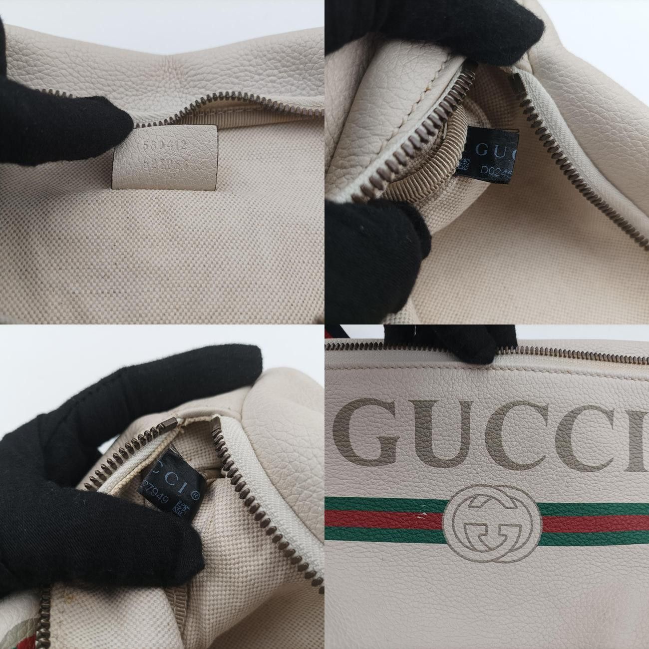 グッチGucciグッチプリントホワイトレザー530412D024627949