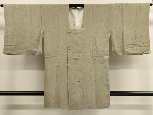 平和屋着物道行コート　吉祥文　正絹　逸品　CAAK3872dy