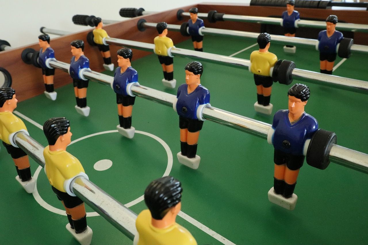 【現地引取のみ、リユース品】テーブルサッカー　ボードゲーム