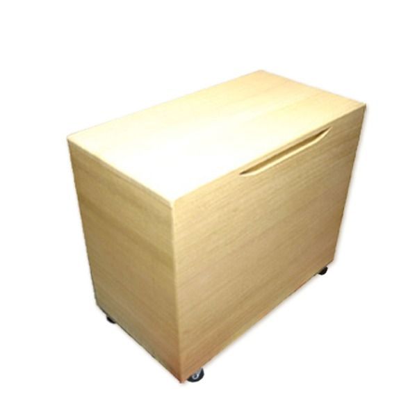 桐製米びつ 無地10 kg キャスター付き