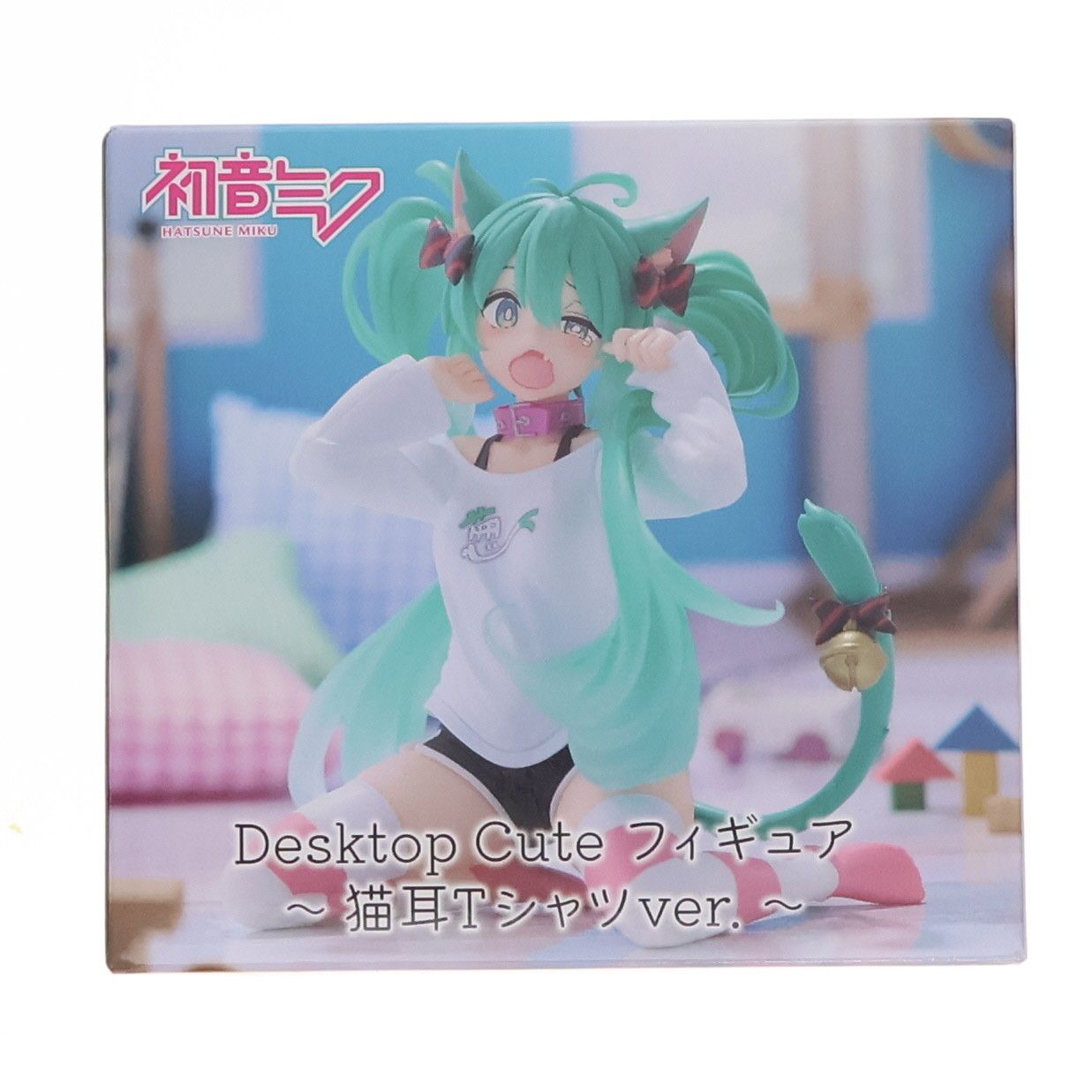 初音ミク　プライズフィギュア　猫耳Tシャツ　ぬーどるすとっぱー　まとめ売り プライズフィギュア】初音ミク Desktop Cute フィギュア ～猫耳T