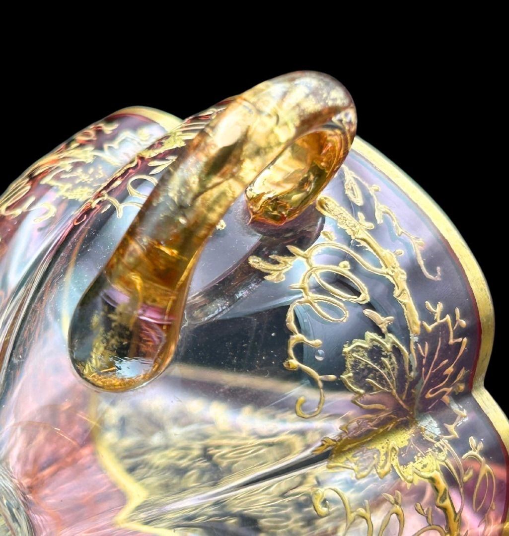 モーゼル　Moser 金彩　希少　傑作 希少】moser（モーゼル）カップ＆ソーサー 1880年頃 豪華 金盛り