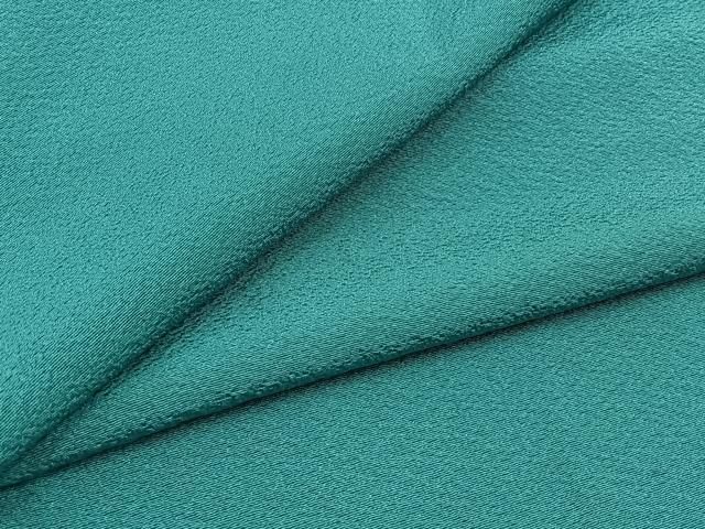 平和屋着物▽上質な色無地 単衣 納戸色 正絹 AABC2231jh