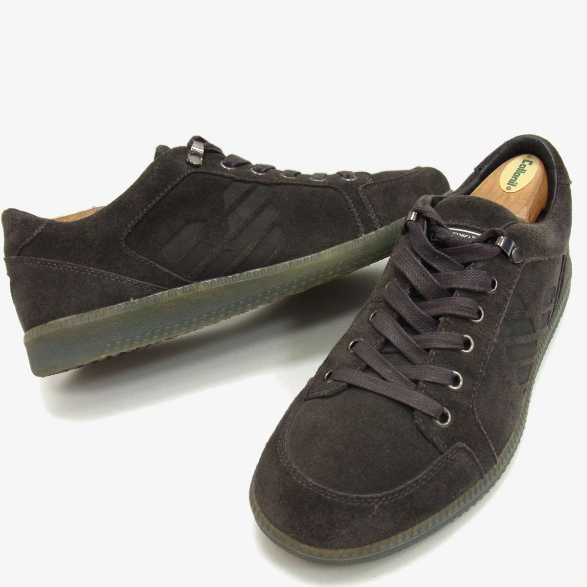 極美品☆ARMANI アルマーニ レザースニーカー ローカット メンズ