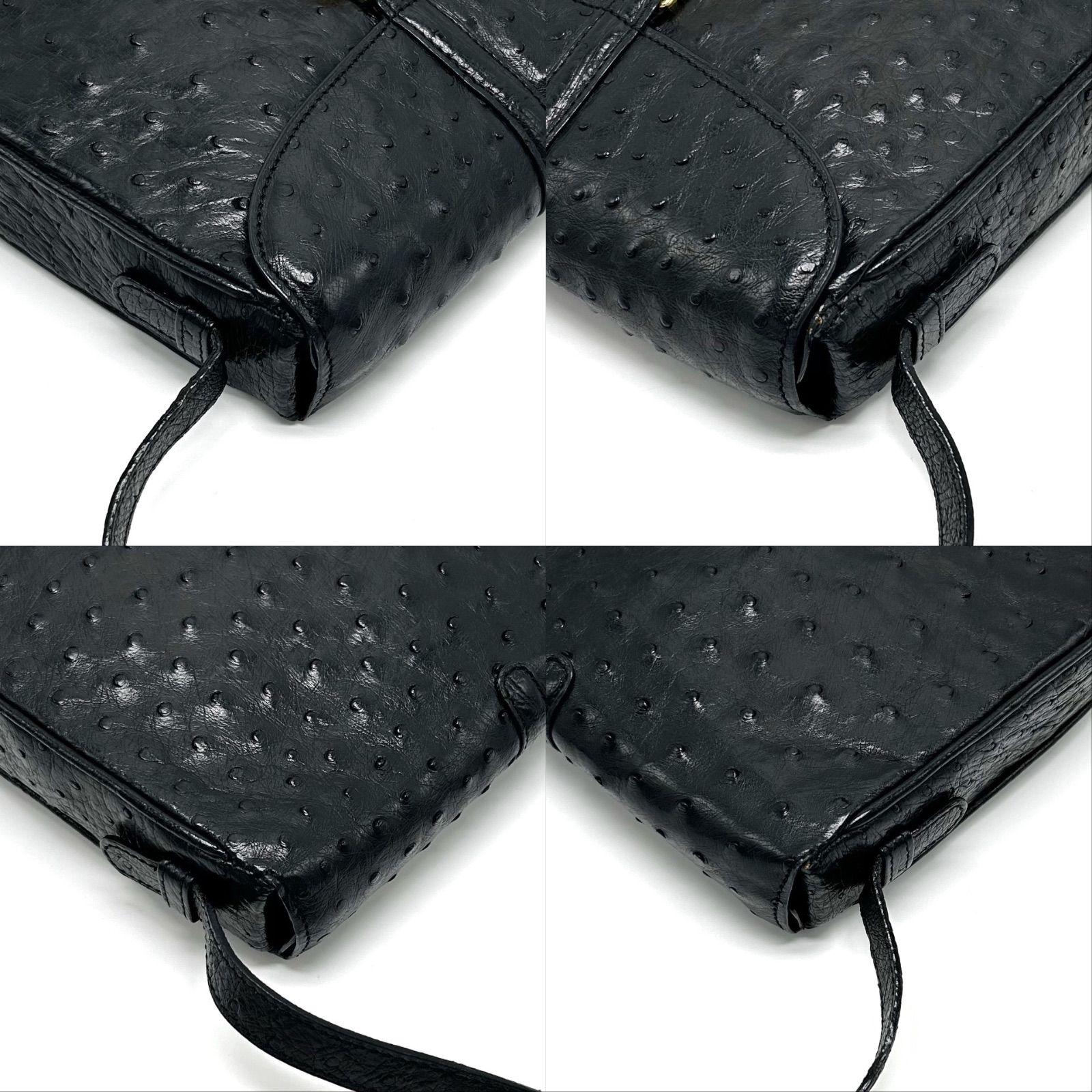 ◎ 希少品 極美品 CELINE セリーヌ ジャッキー オーストリッチ 