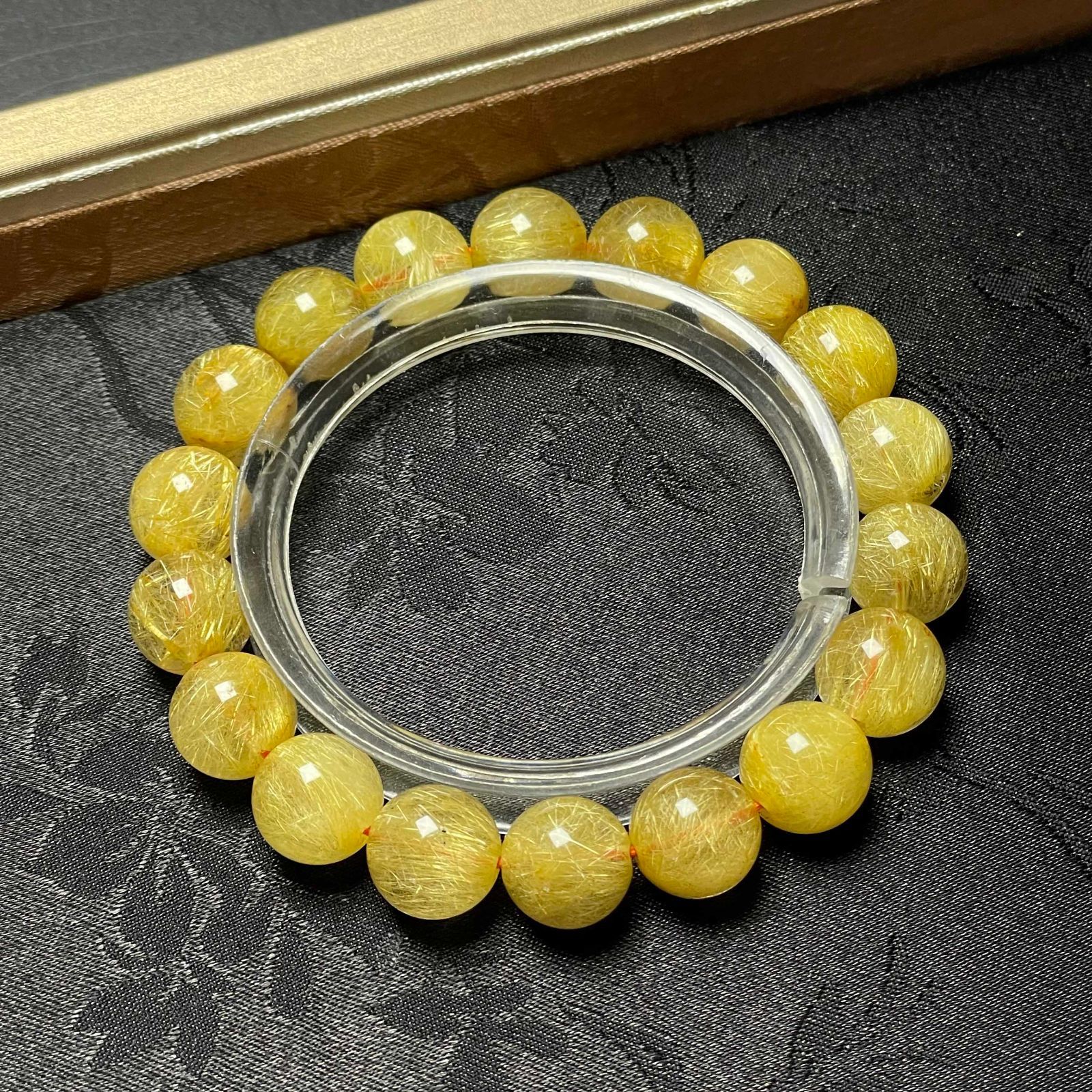 上級EU製 極満針ルチルクォーツブレスレット パワーストーン 天然石 10%OFF 上級 EU製☆極!極満針ルチルクォーツ☆ブレスレット