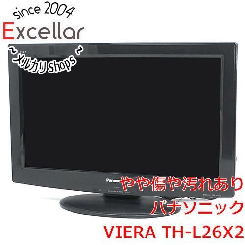 bn 14 Panasonic 26V型 液晶テレビ VIERA TH-L26X2-K カーボンブラック リモコンなし 液晶画面いたみ