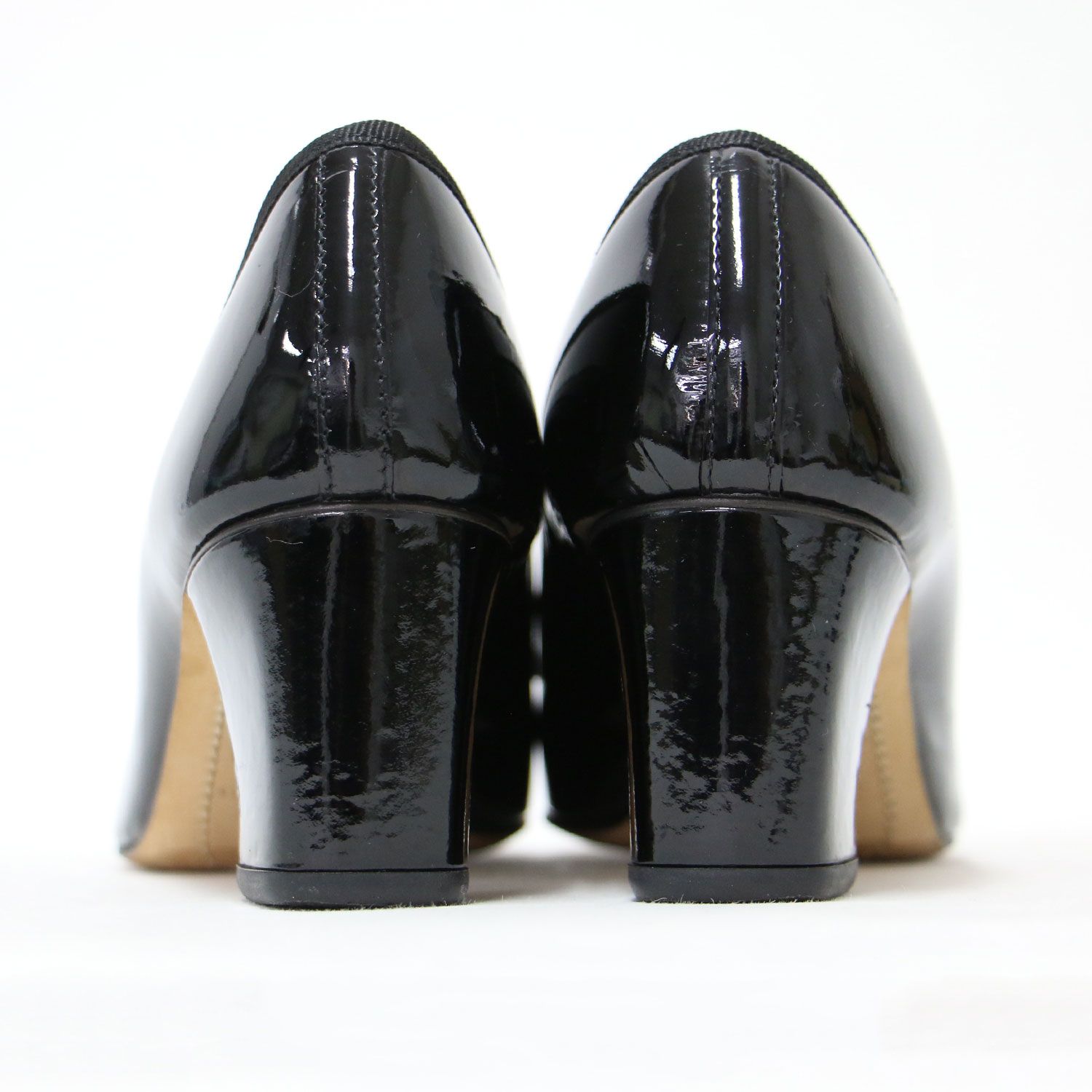 Repetto ブラック　エナメルフラットシューズ　38 Repetto ブラック エナメルフラットシューズ 38 楽天市場