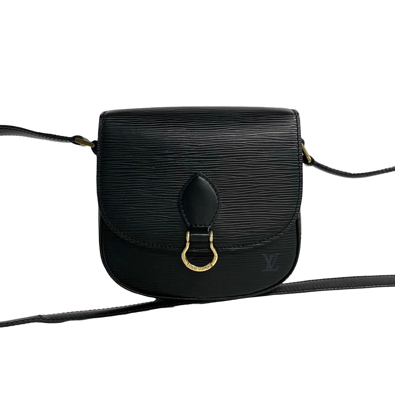 極 美品 LOUIS VUITTON ルイヴィトン ロゴ ミニ サンクルー エピ 