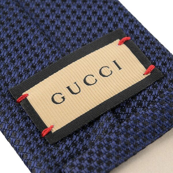 新品 グッチ GUCCI ネクタイ インターロッキングG ネイビー - メルカリ