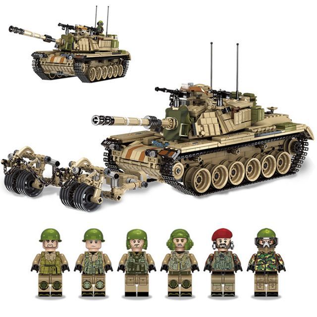 レゴ互換　ブロック　Ｍ６０マガフ　戦車　１７５３ピース レゴ互換 ブロック M60マガフ 戦車 1753ピース yuming社製