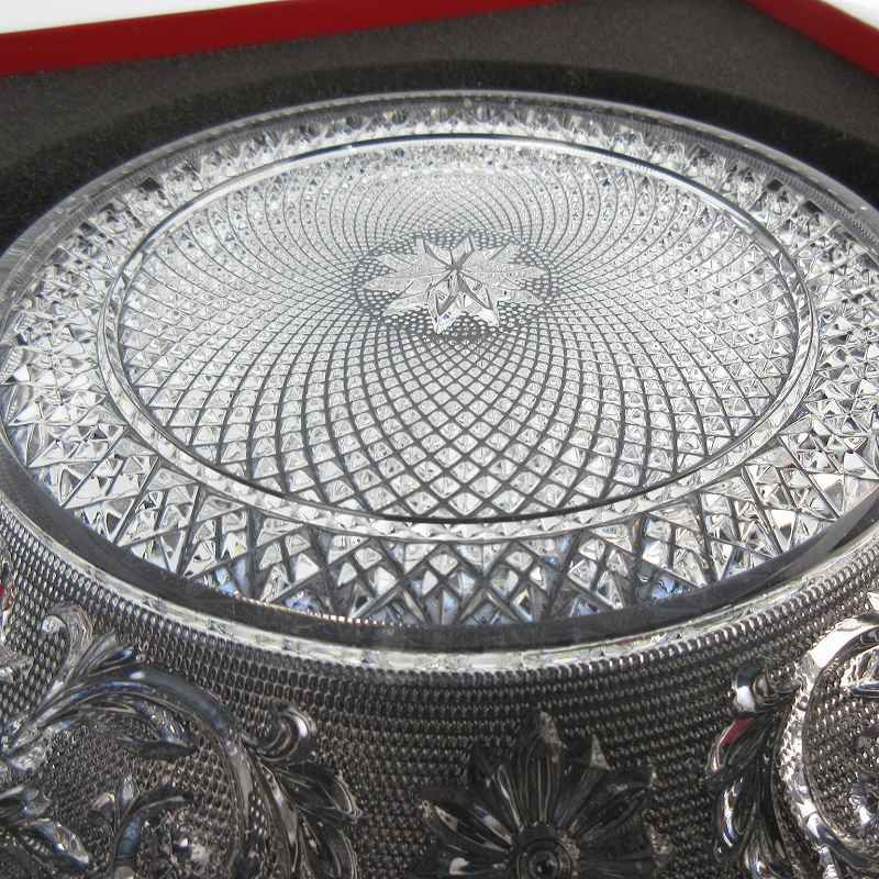 新品　Baccarat クリスタル皿 アラベスク　24センチ Baccarat バカラ クリスタル アラベスク プレート 24cm – キングラム