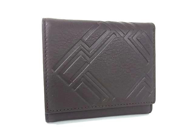 dunhill ダンヒル レザー 三つ折り 財布 ウォレット 札入れ カード入れ メンズ ブラウン系 FK7153