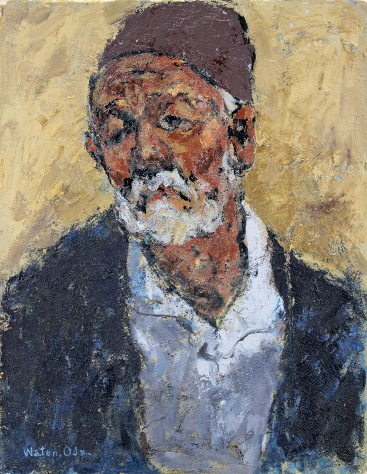 小田和典『老人』油彩画【真作保証】 絵画 - メルカリ