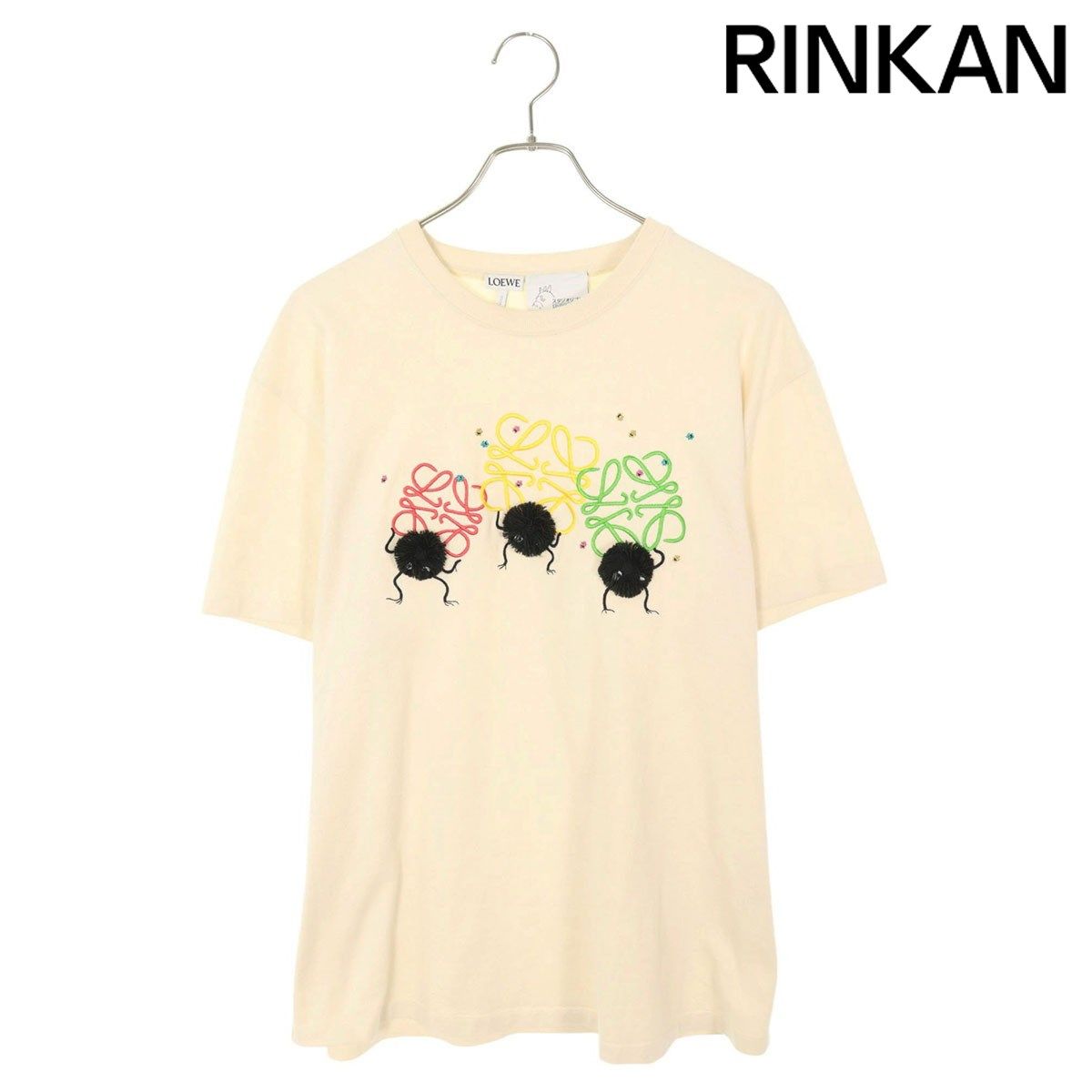 ロエベ S928Y22X02 キャラクター刺繍ロゴプリントTシャツ メンズ ロエベ S928Y22X02 キャラクター刺繍ロゴプリントTシャツ メンズ