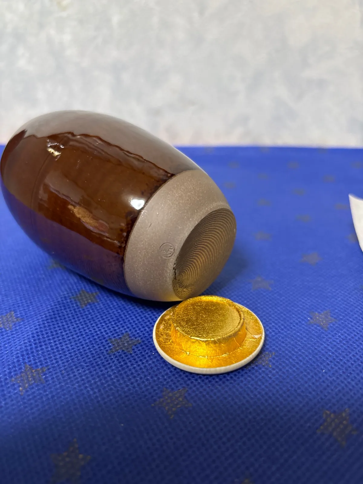 鬼丸雪山　高取焼き茶入れ 鬼丸雪山 高取焼き 茶入れ