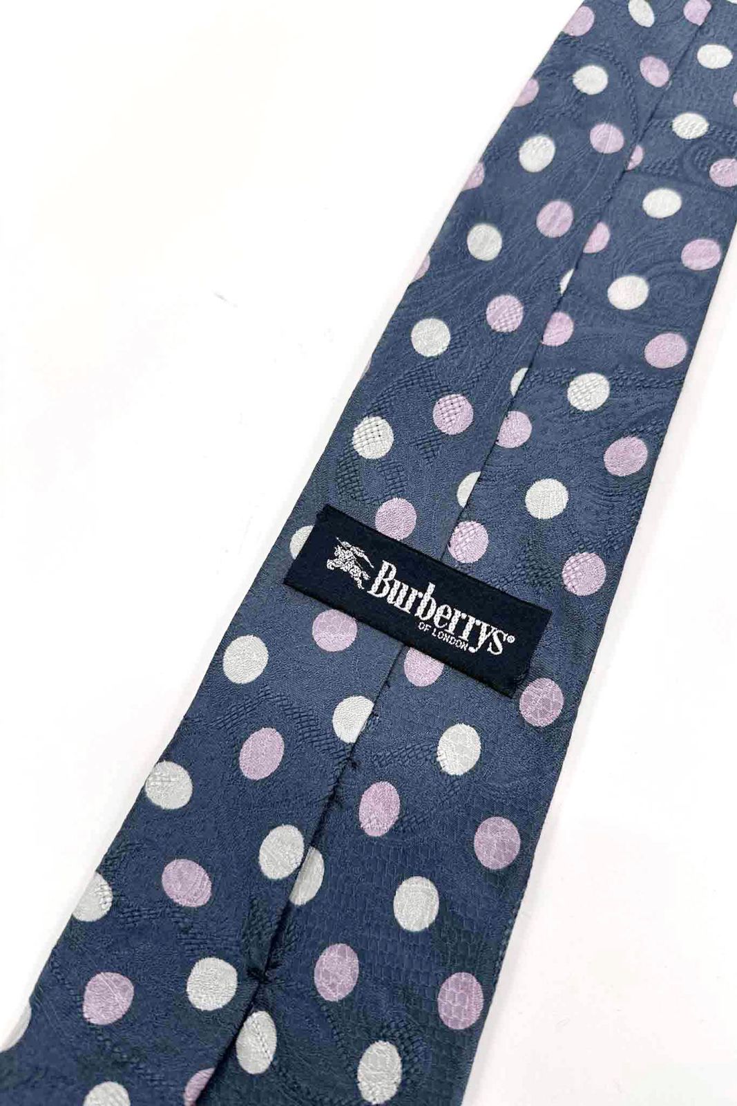 90's Burberrys dot tie バーバリーズ ネクタイ ドット柄 シルク