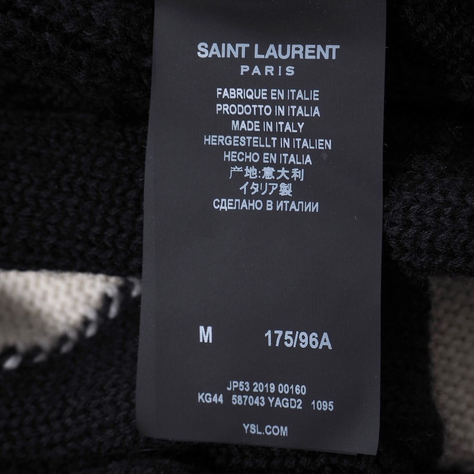 □極美品 サンローランパリ SAINT LAURENT PARIS ウール ニット バハ 
