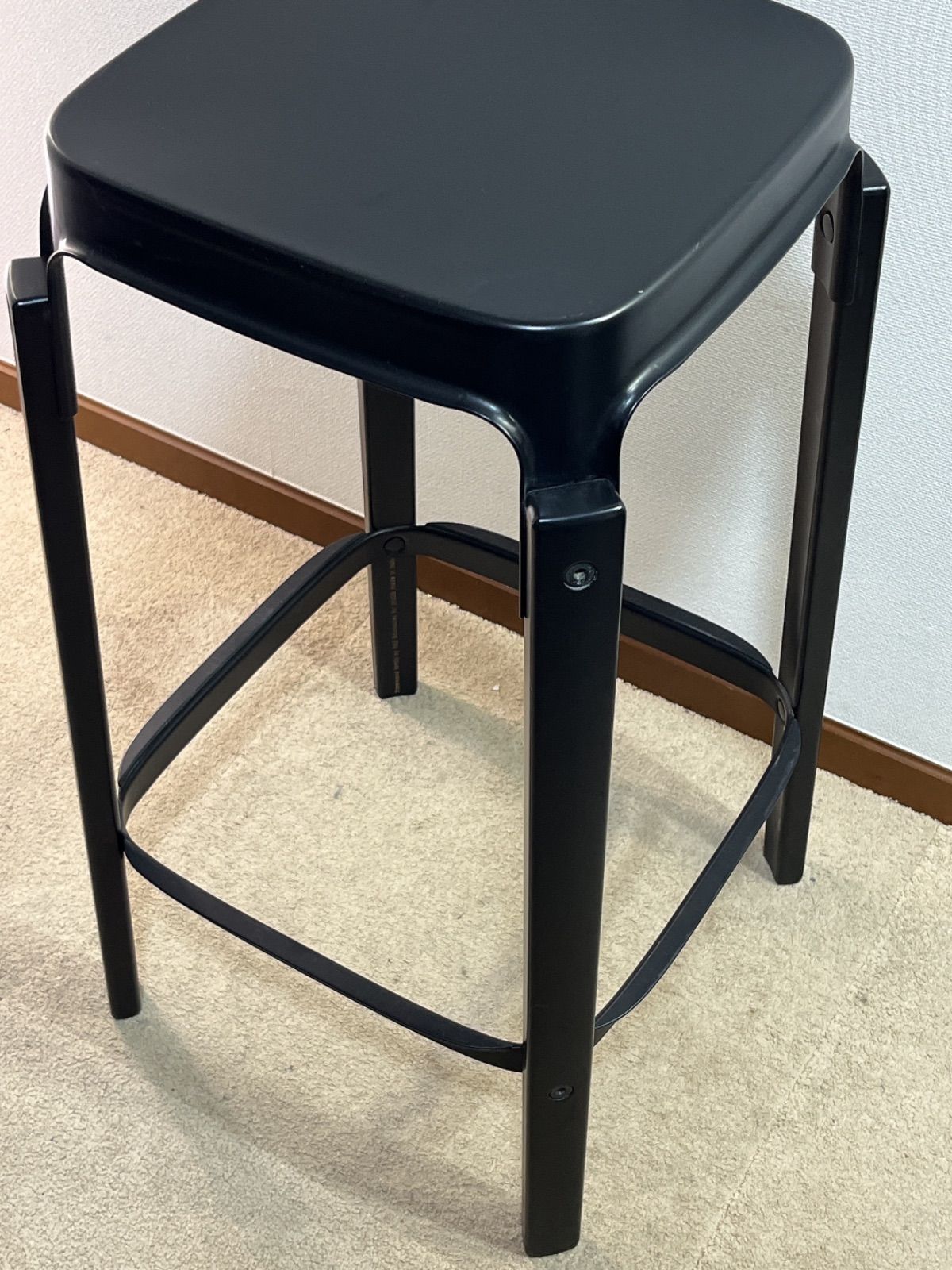 MAGIS Steel wood stool ハイスツール オールブラック ① MAGIS