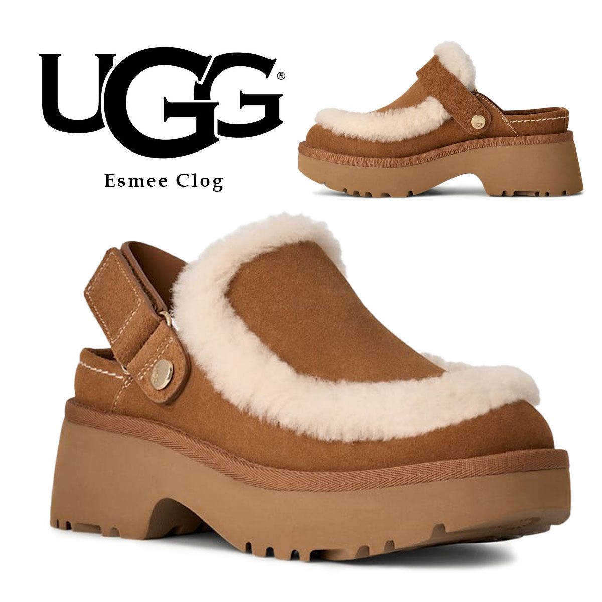 アグ ウィメンズ エスミー クロッグ UGG WOMENS ESMEE CLOG 1173331 靴 シューズ スリッポン サンダル 厚底 ウィメンズ レディース