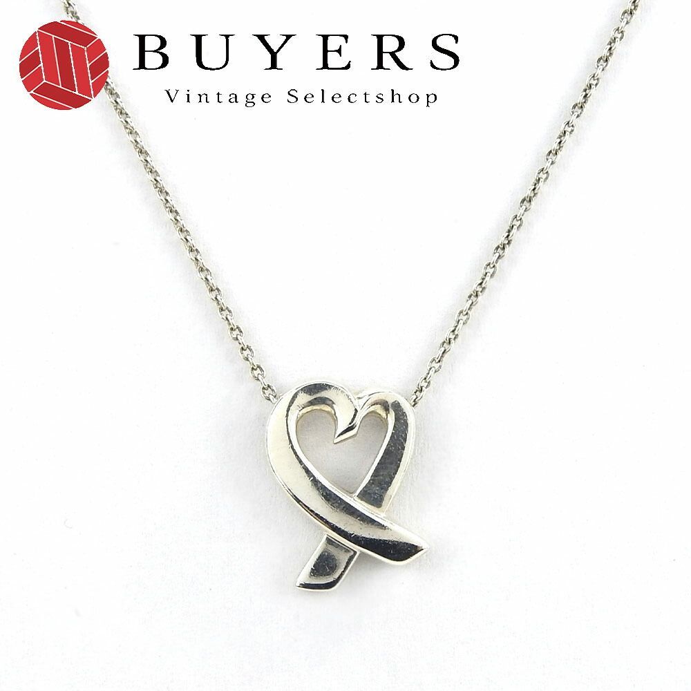 中古】ティファニー ネックレス ラビングハート シルバー 925  