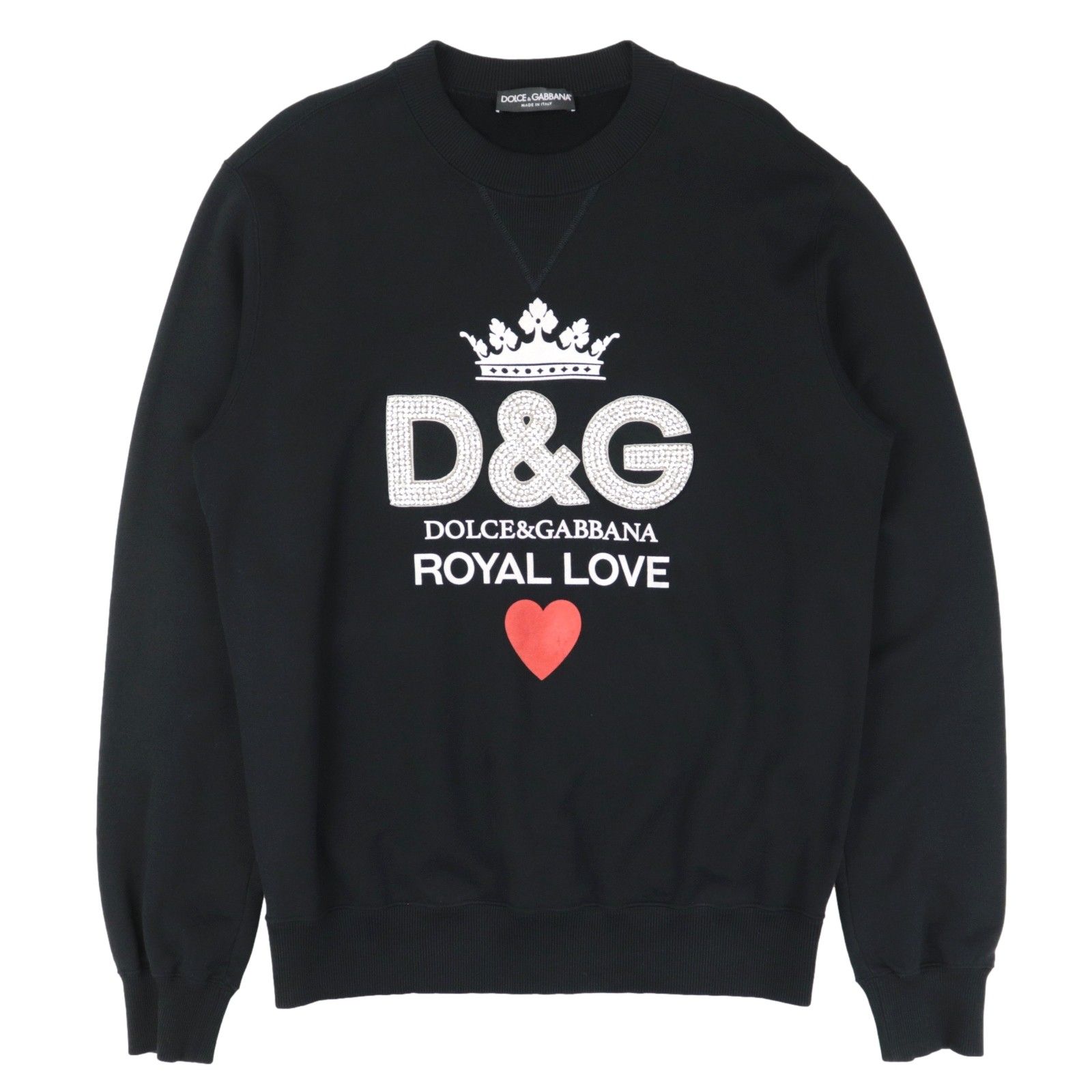 美品 ドルチェアンドガッバーナ D&G クリスタルロゴ スウェット メンズ