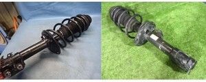 トヨタ 純正 中期 NSP130 ヴィッツ HV 右左フロントショックアブソーバー ストラット サス 48510-52J70 48520-52670