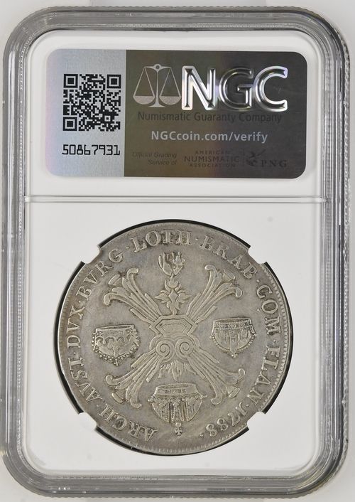 1784年オーストリア領ネーデルランド　ヨーゼフ2世 1 クローネンターラー銀貨 JCC | ジャパンコインキャビネット / 【SOLD】オーストリア 1879