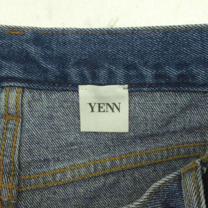 イエン YENN HIGH DAMAGED WIDE PT デニム ワイド パンツ ダメージ加工  