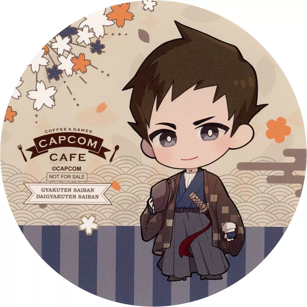 中古】コースター 成歩堂龍ノ介 コースター 「CAPCOM CAFE×逆転裁判
