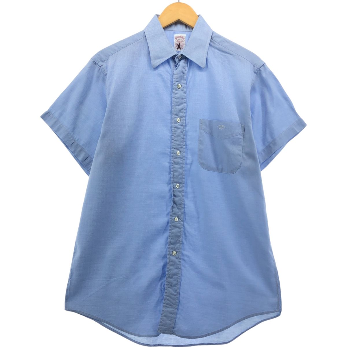 ブルックスブラザーズ 半袖シャツ Sサイズ 古着 80~90年代 ブルックスブラザーズ Brooks Brothers MAKERS