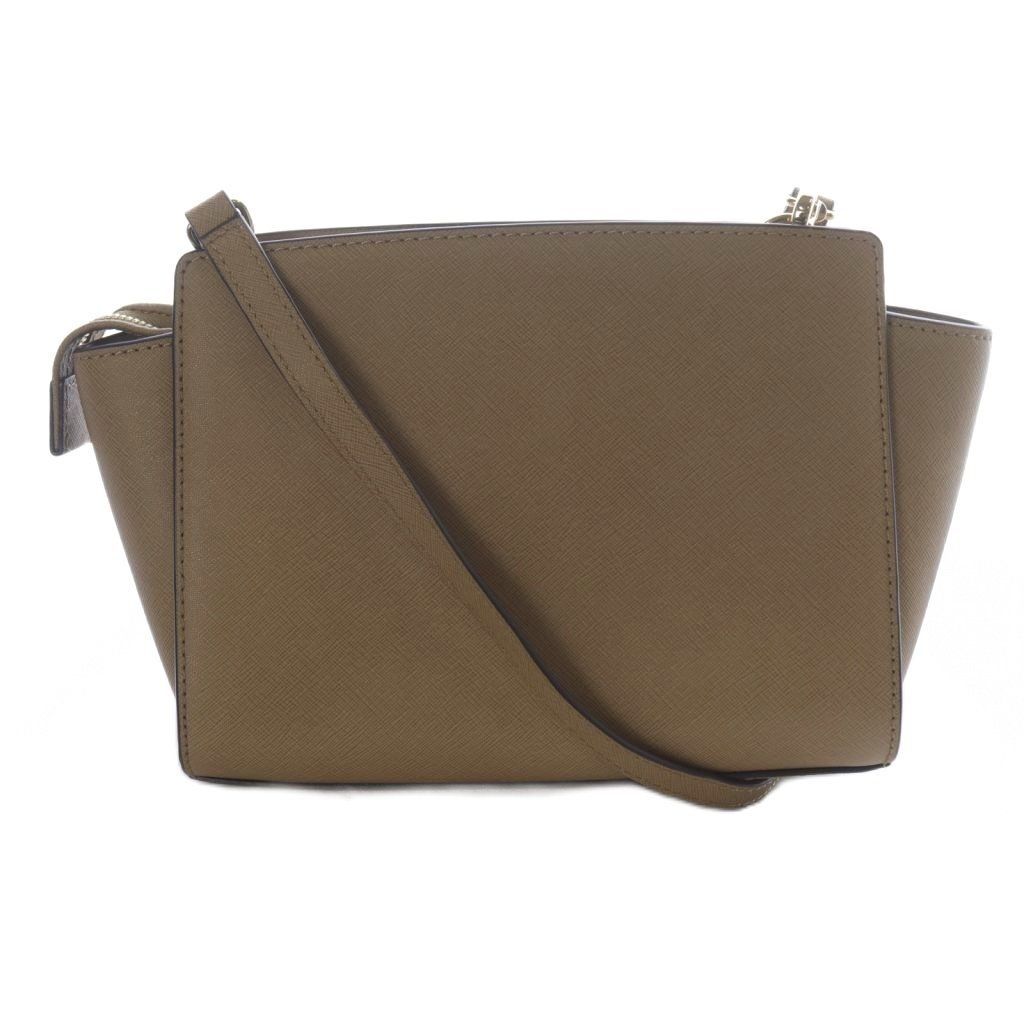 マイケルコース MICHAEL KORS セルマ ショルダーバッグ ロゴ レザー 茶