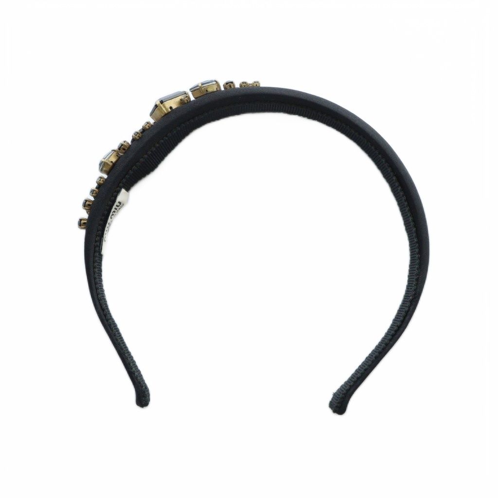 ミュウミュウ miumiu カチューシャ ヘアアクセサリー ロゴ